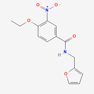 molecular formula C14H14N2O5 B5762178 4-ethoxy-N-(2-furylmethyl)-3-nitrobenzamide 