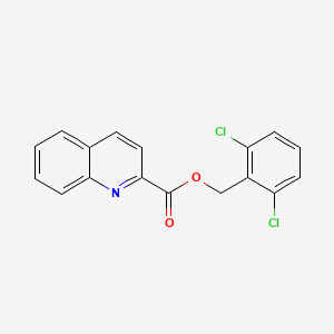 molecular formula C17H11Cl2NO2 B5762204 2,6-dichlorobenzyl 2-quinolinecarboxylate 