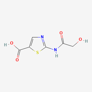molecular formula C6H6N2O4S B576226 2-(2-Hydroxyacetamido)-1,3-thiazole-5-carboxylic acid CAS No. 172481-15-1
