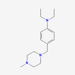 molecular formula C16H27N3 B5762344 N,N-diethyl-4-[(4-methyl-1-piperazinyl)methyl]aniline 