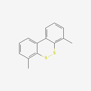 molecular formula C14H12S2 B576235 4,7-Dimethyldibenzo[c,e][1,2]dithiine CAS No. 190841-65-7