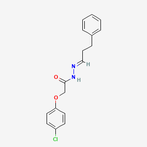2-(4-chlorophenoxy)-N'-(3-phenylpropylidene)acetohydrazide