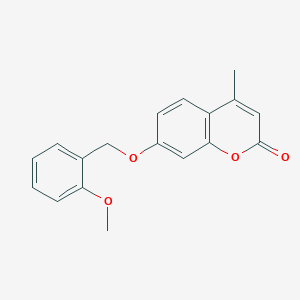 molecular formula C18H16O4 B5762388 7-[(2-methoxybenzyl)oxy]-4-methyl-2H-chromen-2-one 