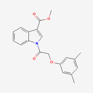 molecular formula C20H19NO4 B5762394 methyl 1-[(3,5-dimethylphenoxy)acetyl]-1H-indole-3-carboxylate 
