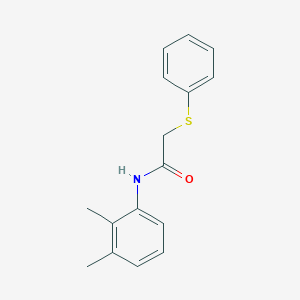 molecular formula C16H17NOS B5762397 N-(2,3-dimethylphenyl)-2-(phenylthio)acetamide 