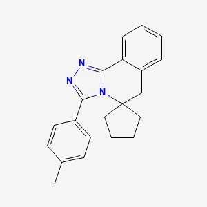 molecular formula C21H21N3 B5762402 3'-(4-methylphenyl)-6'H-spiro[cyclopentane-1,5'-[1,2,4]triazolo[3,4-a]isoquinoline] 