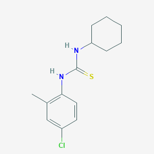 molecular formula C14H19ClN2S B5762423 N-(4-chloro-2-methylphenyl)-N'-cyclohexylthiourea 