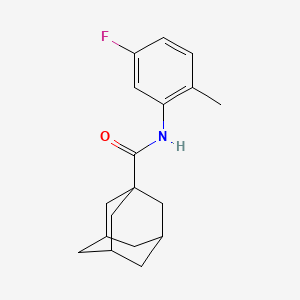 molecular formula C18H22FNO B5762453 N-(5-fluoro-2-methylphenyl)-1-adamantanecarboxamide 