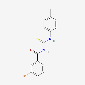 molecular formula C15H13BrN2OS B5762455 3-bromo-N-{[(4-methylphenyl)amino]carbonothioyl}benzamide CAS No. 6391-70-4