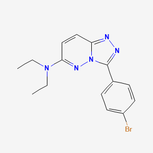 molecular formula C15H16BrN5 B5762471 3-(4-bromophenyl)-N,N-diethyl[1,2,4]triazolo[4,3-b]pyridazin-6-amine 