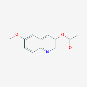 molecular formula C12H11NO3 B5762492 6-methoxy-3-quinolinyl acetate 