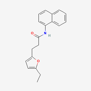 molecular formula C19H19NO2 B5762505 3-(5-ethyl-2-furyl)-N-1-naphthylpropanamide 