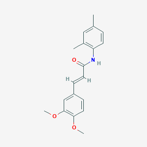 molecular formula C19H21NO3 B5762512 3-(3,4-dimethoxyphenyl)-N-(2,4-dimethylphenyl)acrylamide 