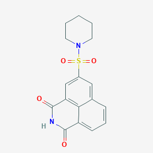 molecular formula C17H16N2O4S B5762513 5-(1-piperidinylsulfonyl)-1H-benzo[de]isoquinoline-1,3(2H)-dione 