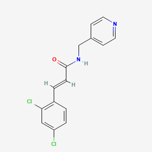 molecular formula C15H12Cl2N2O B5762527 3-(2,4-dichlorophenyl)-N-(4-pyridinylmethyl)acrylamide 