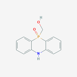 molecular formula C13H12NO2P B5762553 (10-oxido-5,10-dihydro-10-phenophosphazinyl)methanol 