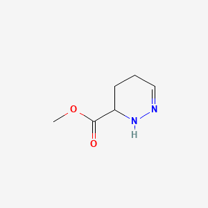 molecular formula C6H10N2O2 B576256 Methyl 2,3,4,5-tetrahydropyridazine-3-carboxylate CAS No. 193528-27-7