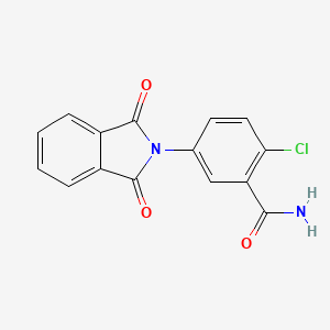 molecular formula C15H9ClN2O3 B5762561 2-chloro-5-(1,3-dioxo-1,3-dihydro-2H-isoindol-2-yl)benzamide 