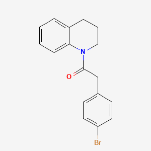 molecular formula C17H16BrNO B5762568 1-[(4-bromophenyl)acetyl]-1,2,3,4-tetrahydroquinoline 