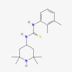molecular formula C18H29N3S B5762579 N-(2,3-dimethylphenyl)-N'-(2,2,6,6-tetramethyl-4-piperidinyl)thiourea 