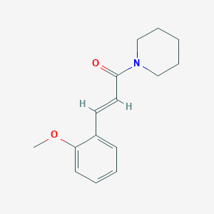 molecular formula C15H19NO2 B5762690 1-[3-(2-methoxyphenyl)acryloyl]piperidine 