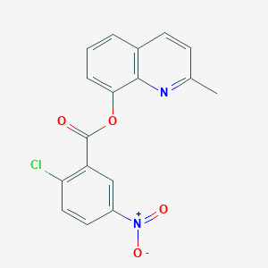 molecular formula C17H11ClN2O4 B5762705 2-methyl-8-quinolinyl 2-chloro-5-nitrobenzoate 