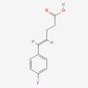 molecular formula C11H11FO2 B576271 5-(4-氟苯基)-4-戊烯酸 CAS No. 190595-67-6