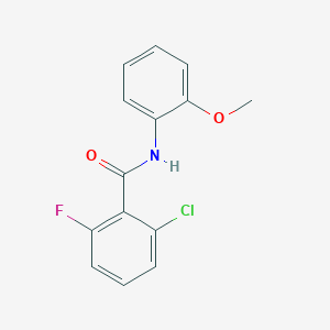 molecular formula C14H11ClFNO2 B5762719 2-chloro-6-fluoro-N-(2-methoxyphenyl)benzamide 