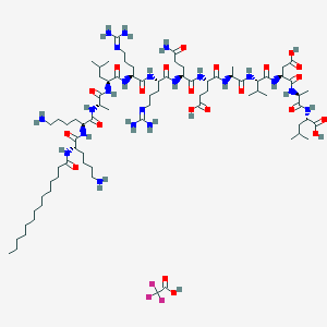 molecular formula C80H143F3N22O22 B576275 自发性肽 2 相关抑制肽 CAS No. 167114-91-2