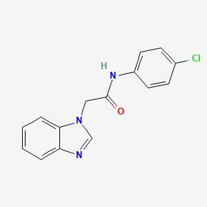 molecular formula C15H12ClN3O B5762789 2-(1H-benzimidazol-1-yl)-N-(4-chlorophenyl)acetamide 