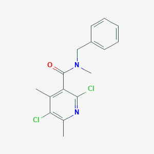molecular formula C16H16Cl2N2O B5762800 N-benzyl-2,5-dichloro-N,4,6-trimethylnicotinamide 