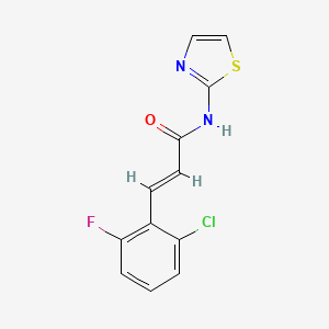 molecular formula C12H8ClFN2OS B5762823 3-(2-chloro-6-fluorophenyl)-N-1,3-thiazol-2-ylacrylamide 