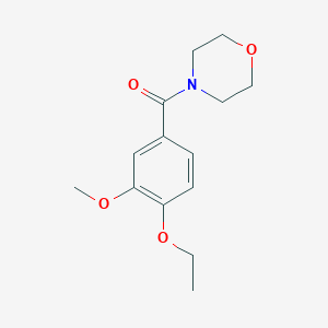 molecular formula C14H19NO4 B5762831 4-(4-ethoxy-3-methoxybenzoyl)morpholine CAS No. 22792-14-9