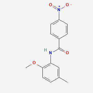 molecular formula C15H14N2O4 B5762844 N-(2-methoxy-5-methylphenyl)-4-nitrobenzamide 