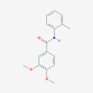 molecular formula C16H17NO3 B5762868 3,4-dimethoxy-N-(2-methylphenyl)benzamide CAS No. 5648-32-8