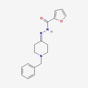 molecular formula C17H19N3O2 B5762875 N'-(1-benzyl-4-piperidinylidene)-2-furohydrazide 