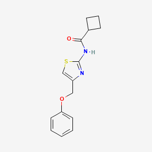 molecular formula C15H16N2O2S B5762883 N-[4-(phenoxymethyl)-1,3-thiazol-2-yl]cyclobutanecarboxamide 