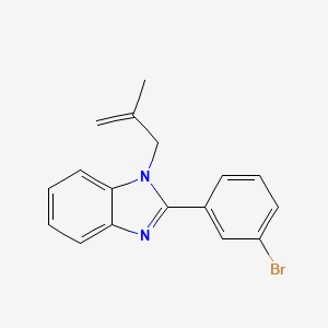 molecular formula C17H15BrN2 B5762895 2-(3-bromophenyl)-1-(2-methyl-2-propen-1-yl)-1H-benzimidazole 