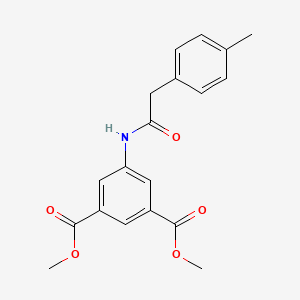 molecular formula C19H19NO5 B5762906 dimethyl 5-{[(4-methylphenyl)acetyl]amino}isophthalate 