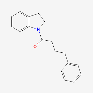 molecular formula C18H19NO B5762948 1-(4-phenylbutanoyl)indoline 