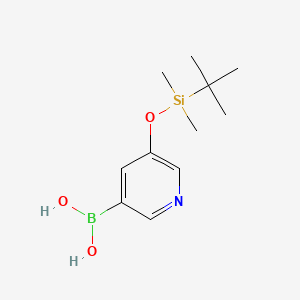 molecular formula C11H20BNO3Si B576299 5-([叔丁基(二甲基)甲硅烷基氧基)吡啶-3-硼酸 CAS No. 173999-08-1