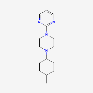 molecular formula C15H24N4 B5762990 2-[4-(4-methylcyclohexyl)-1-piperazinyl]pyrimidine 