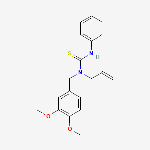 molecular formula C19H22N2O2S B5762997 N-allyl-N-(3,4-dimethoxybenzyl)-N'-phenylthiourea 