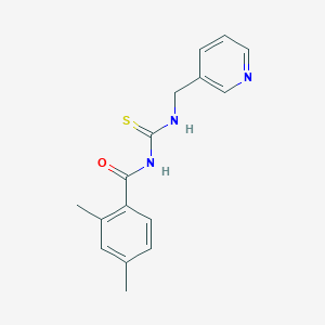 molecular formula C16H17N3OS B5763002 2,4-dimethyl-N-{[(3-pyridinylmethyl)amino]carbonothioyl}benzamide 