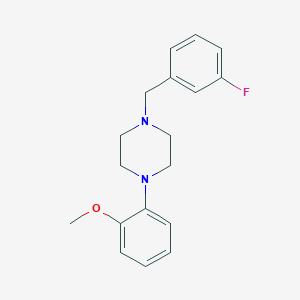 molecular formula C18H21FN2O B5763009 1-(3-fluorobenzyl)-4-(2-methoxyphenyl)piperazine 