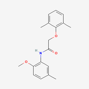 molecular formula C18H21NO3 B5763017 2-(2,6-dimethylphenoxy)-N-(2-methoxy-5-methylphenyl)acetamide 