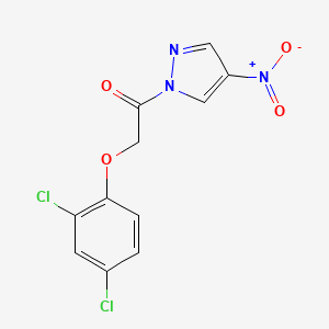 molecular formula C11H7Cl2N3O4 B5763049 1-[(2,4-dichlorophenoxy)acetyl]-4-nitro-1H-pyrazole 