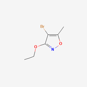 molecular formula C6H8BrNO2 B576305 4-溴-3-乙氧基-5-甲基异噁唑 CAS No. 169310-98-9
