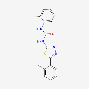 molecular formula C17H16N4OS B5763091 N-(2-methylphenyl)-N'-[5-(2-methylphenyl)-1,3,4-thiadiazol-2-yl]urea 