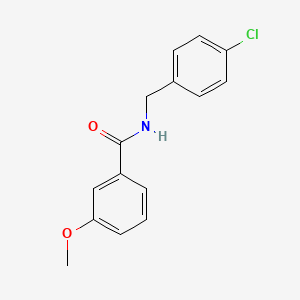 molecular formula C15H14ClNO2 B5763096 N-(4-chlorobenzyl)-3-methoxybenzamide 